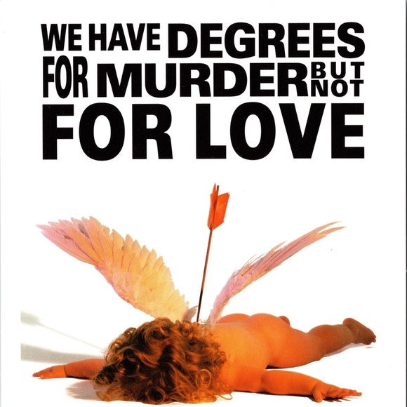 Vtg 1994 Fashion Postcard Joop Jeans Promo Degrees for Murder Not for Love New - Picture 3 of 4